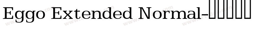 Eggo Extended Normal字体转换